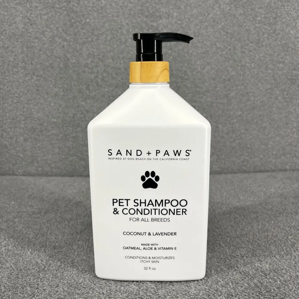 Sand + Paws Coconut & Lavender Pet‎ Shampoo & Conditioner 32 fl oz